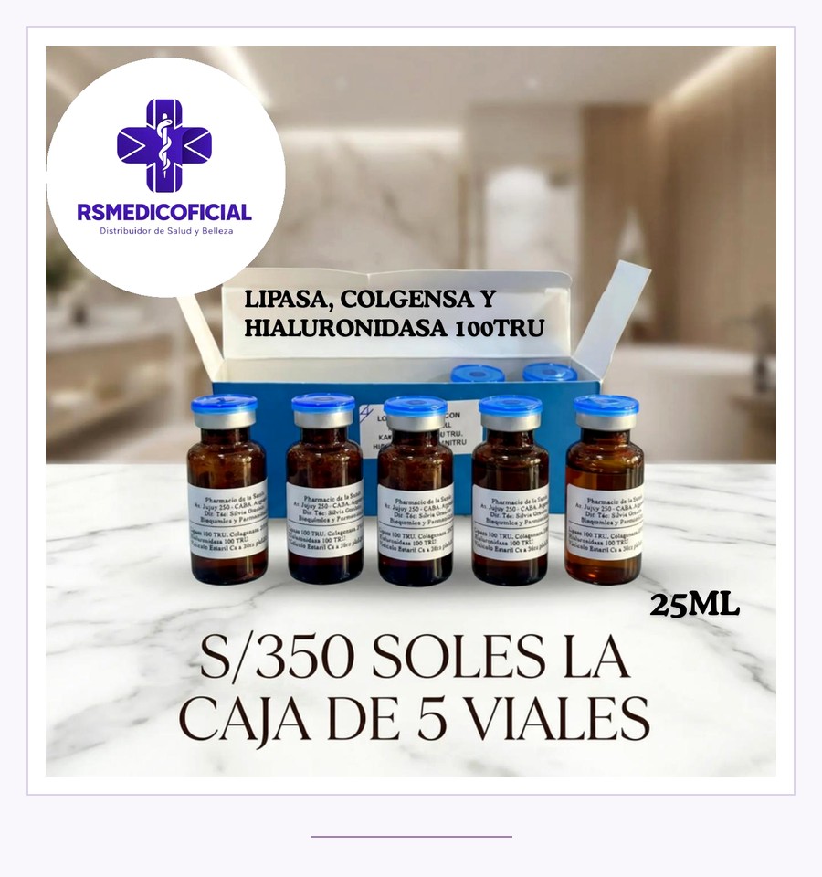 Lipasa Colagenasa Hialuronidasa 25ml