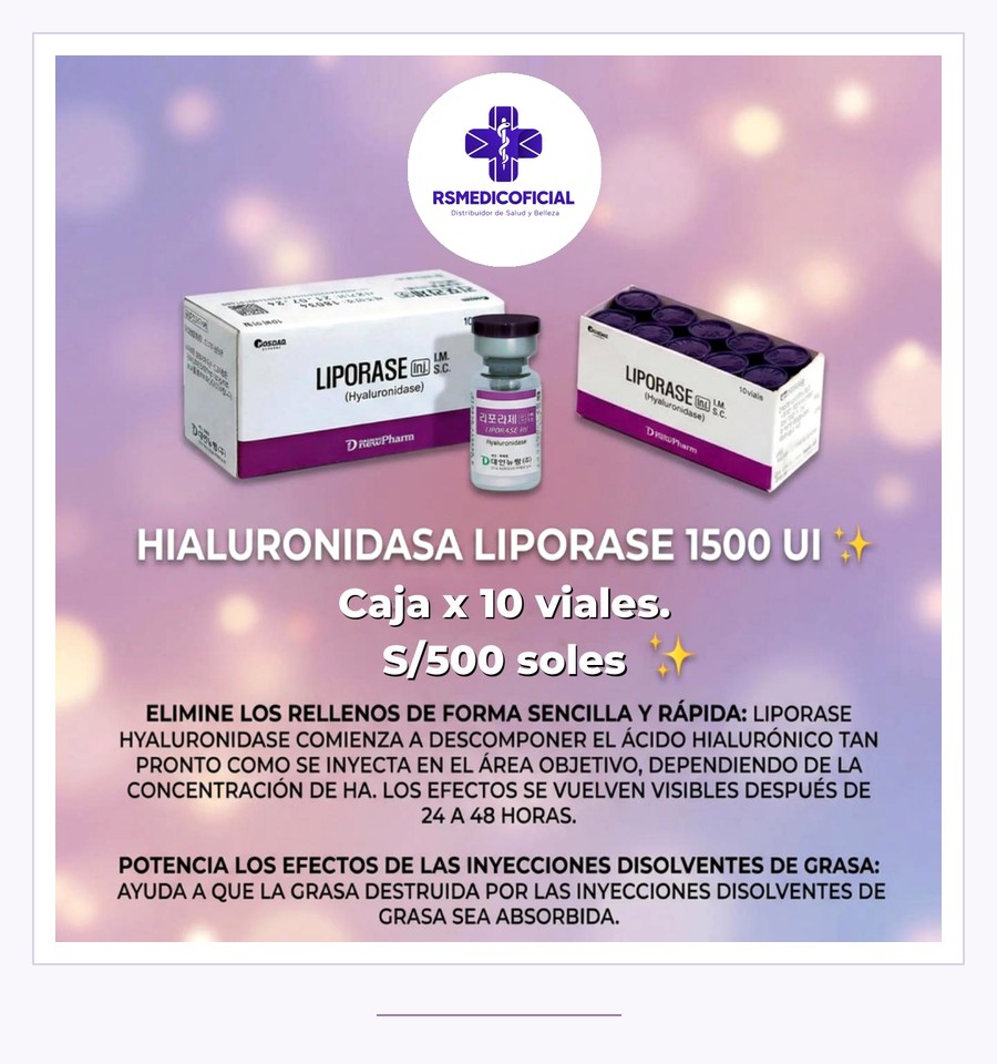 Hialuronidasa Liporase 1500UI Caja x10