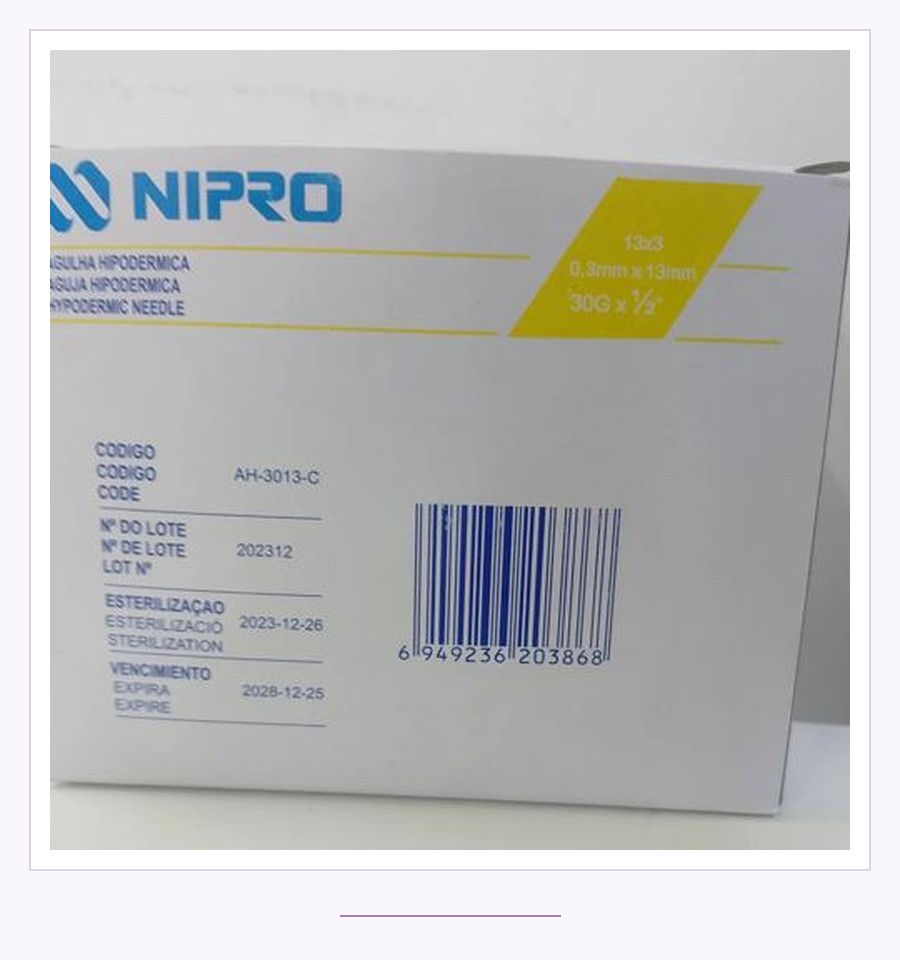 Agujas 30x1/2 Nipro