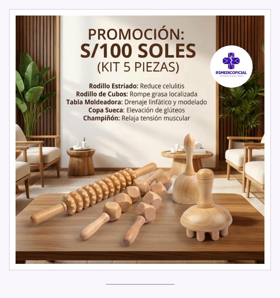 Kit Maderoterapia 5 Piezas